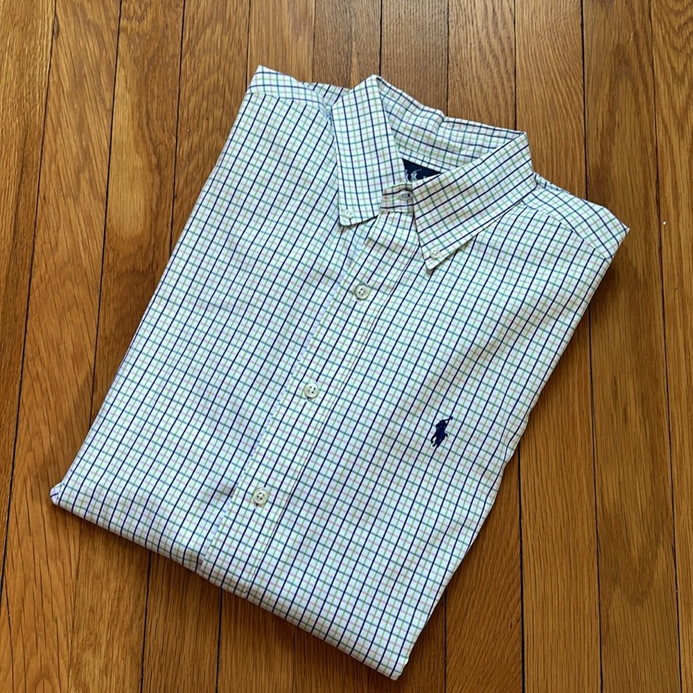Men’s Polo RL Classic Fit 15.5 x 32/33 Plaid Shirt